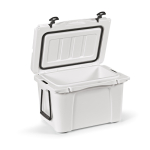 35L recycled plastic double-wall insulated cooler white colour fourth view