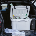35L recycled plastic double-wall insulated cooler white colour second ambient view