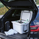 35L recycled plastic double-wall insulated cooler white colour ambient view