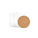 Borosilicate glass kitchen jar with cork lid 500 ml transparent colour second view