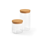 Borosilicate glass kitchen jar with cork lid 500 ml transparent colour third view