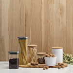 Borosilicate glass kitchen jar with cork lid 500 ml transparent colour ambient view