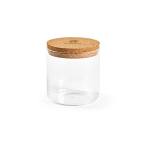 Borosilicate glass kitchen jar with cork lid 500 ml transparent colour second view