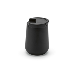 Recycled stainless steel thermal mug, 350 ml black colour side view