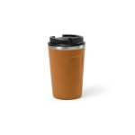 Sustainable thermal mug, recycled steel, 400 ml camel colour
