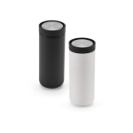 Double-wall recycled stainless steel travel mug 340ml