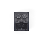 3-in-1 5,000 mAh power bank with earphones and 5W speaker black colour fourth view