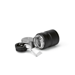 Recycled steel double-wall food jar 500 ml black colour fourth view