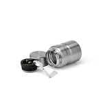 Recycled steel double-wall food jar 500 ml silver colour fourth view
