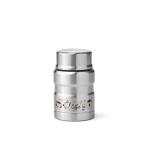 Recycled steel double-wall food jar 500 ml silver colour