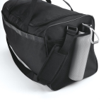 Eco plastic waterproof sports bag with hidden pocket 50L black colour detail view