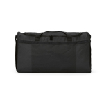 Eco plastic waterproof sports bag with hidden pocket 50L black colour front view