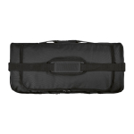 Eco plastic waterproof sports bag with hidden pocket 50L black colour top view