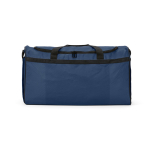Eco plastic waterproof sports bag with hidden pocket 50L blue colour front view