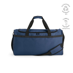 Eco plastic waterproof sports bag with hidden pocket 50L blue colour