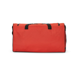 Eco plastic waterproof sports bag with hidden pocket 50L red colour rear view