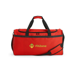Eco plastic waterproof sports bag with hidden pocket 50L red colour