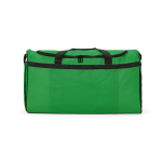 Eco plastic waterproof sports bag with hidden pocket 50L green colour front view
