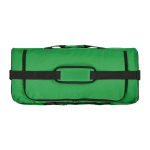 Eco plastic waterproof sports bag with hidden pocket 50L green colour top view