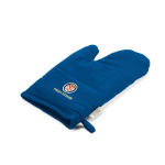Kitchen glove with separate thumb in recycled cotton 220 g/m² blue colour