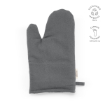 Kitchen glove with separate thumb in recycled cotton 220 g/m² grey colour