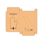 Robust eco cotton kitchen glove with separate thumb 280 g/m2