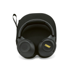 Wireless headphones with active noise cancellation and AI microphone dark grey colour fourth view