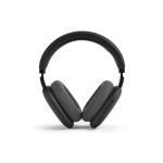 Wireless noise-cancelling headphones with mic black colour front view