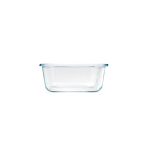 Reusable borosilicate glass and bamboo lunch box 480 ml transparent colour second detail view