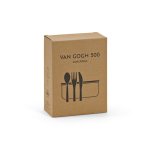 Reusable borosilicate glass and bamboo lunch box 480 ml view in box