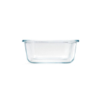 Glass and bamboo lunch box with cutlery and elastic band 800ml transparent colour second detail view