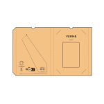Flexible A5 notebook with cotton cover and dotted pages