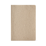 A5 notebook with flexible sugarcane cover and dotted pages yellow colour front view
