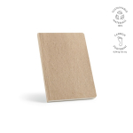 A5 notebook with flexible sugarcane cover and dotted pages yellow colour