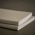 Stone paper notebook with waterproof pages A5 blank sheets beige colour ambient view