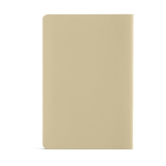 Stone paper notebook with waterproof pages A5 blank sheets beige colour rear view
