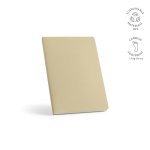 Stone paper notebook with waterproof pages A5 blank sheets beige colour