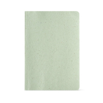 Lemongrass notebook with flexible cover and dotted pages light-green colour front view
