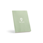 Lemongrass notebook with flexible cover and dotted pages light-green colour