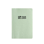 Lemongrass notebook with flexible cover and dotted pages main view
