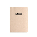 A5 notebook with banana fibre cover, date space and dotted pages main view