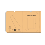 Eco synthetic leather A5 notebook with closure band and blank pages