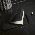 A5 blank-page notebook with eco cover and combination lock black colour second ambient view