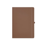 Recycled paper notebook with hard cover, A4 brown colour front view