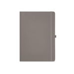 Recycled paper notebook with hard cover, A4 grey colour front view