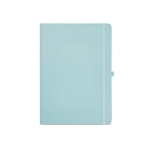 Recycled paper notebook with hard cover, A4 pastel blue colour front view