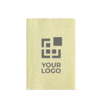 Recycled notebook with soft cover made from corn husks, A5 main view