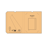 A5 hardback notebook made from recycled milk cartons with dotted pages