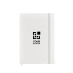 A5 hardback notebook made from recycled milk cartons with dotted pages main view