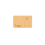 A5 notebook with flexible eco synthetic leather cover and dotted pages